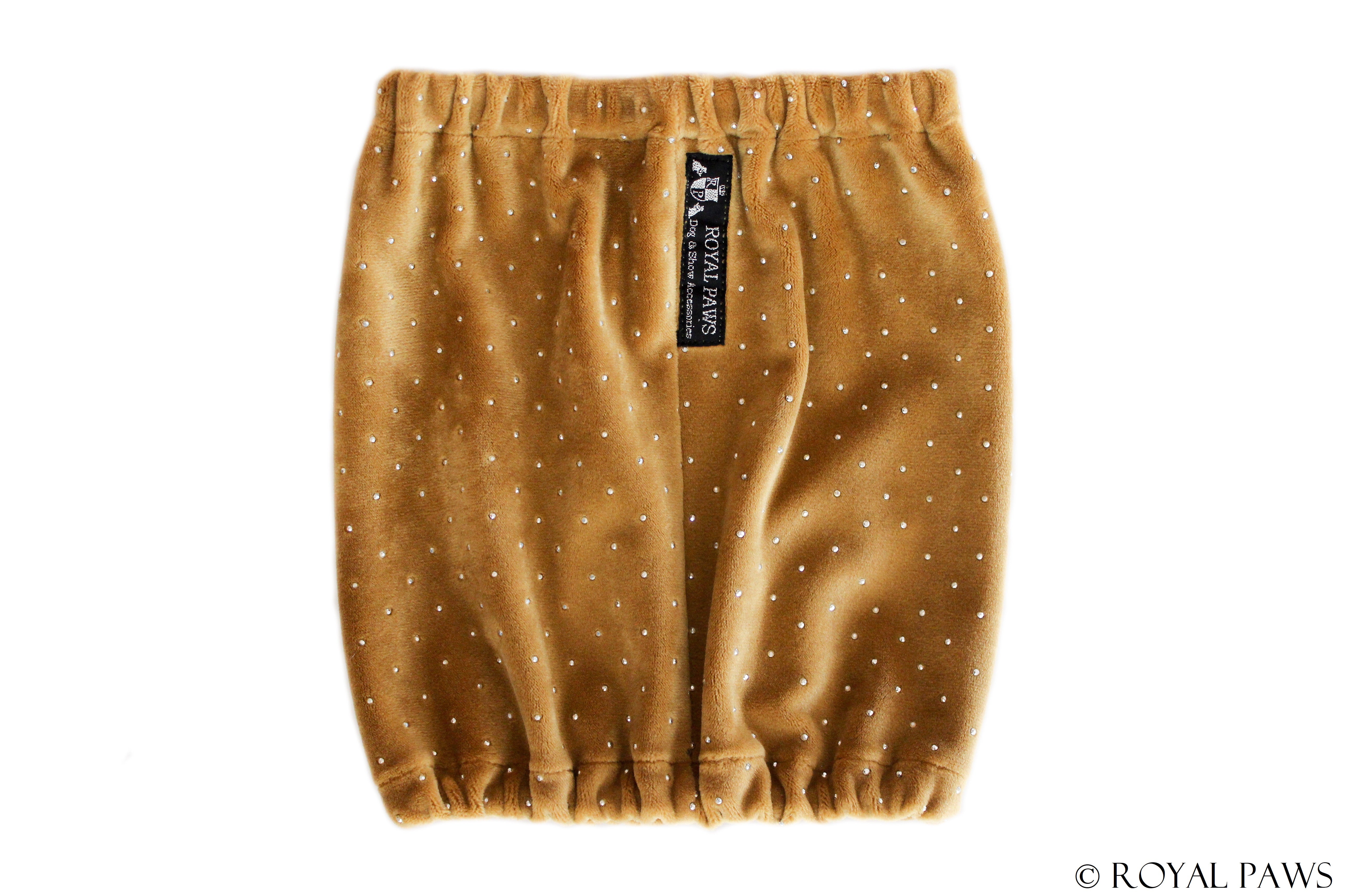 EXCLUSIV SNOOD "ROYAL MAJESTY" GOLD - ROYAL PAWS Dog & Show Accessories